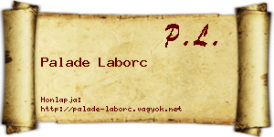 Palade Laborc névjegykártya